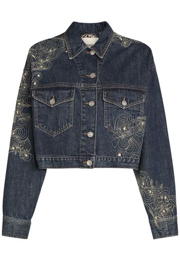 Isleya Embroidered Denim Jacket