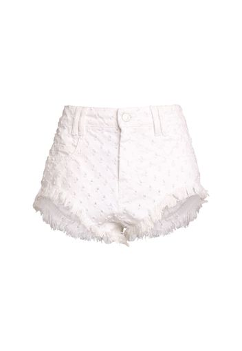 Aneida Cotton Denim Shorts