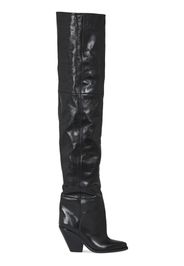 95mm Lalex Leather Over-the-knee Boots