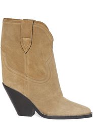 90mm Leyane Suede Ankle Boots