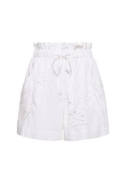 Hidea Embroidered Poplin Shorts