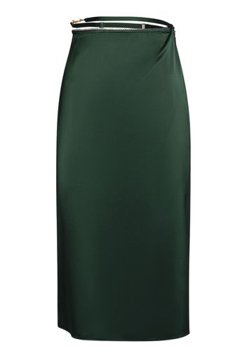 La Jupe Notte Satin Midi Skirt