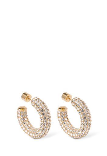 Les Creoles Strass Hoop Earrings