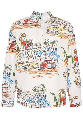 La Chemise Simon Printed Cotton Shirt