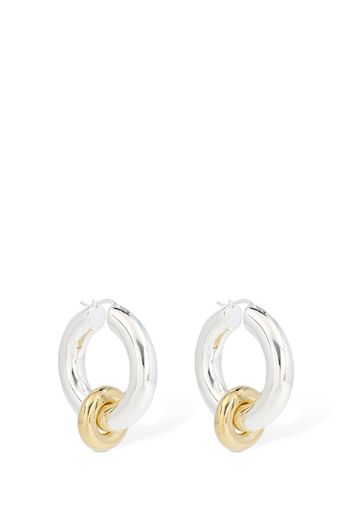 Embrace 1 Bicolor Hoop Earrings