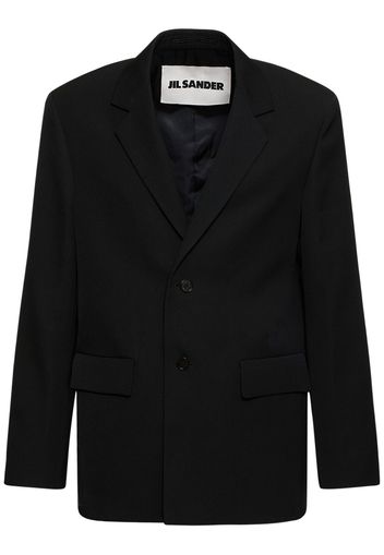 Sharp Wool Gabardine Jacket