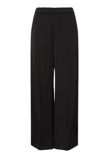 Relaxed Viscose Twill High Rise Pants