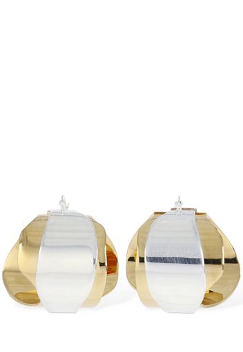 Bicolor Hoop Earrings