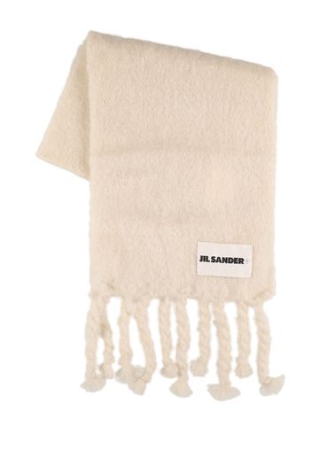 Logo Label Mohair Scarf