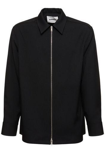 Fine Tech Gabardine Zipped Shirt