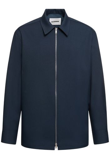 Fine Tech Gabardine Zipped Shirt