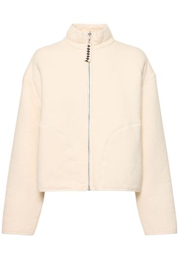 Cotton Fleece Jacket W/zip