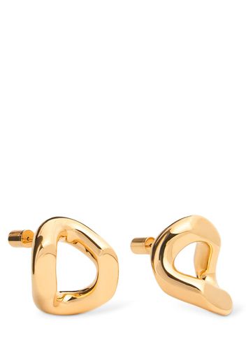 Large Hoop Stud Earrings