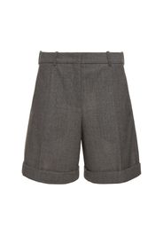 Wool Canvas Shorts