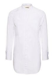 Oversize Cotton Poplin Plastron Shirt