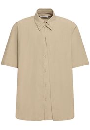 Boxy Fit Short Sleeve Cotton Shirt