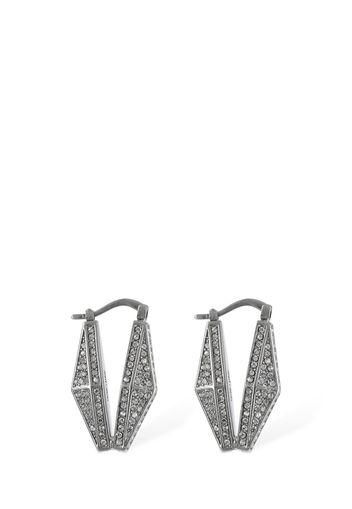 Diamond Effect Hoop Earrings