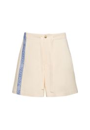 Wide Linen & Cotton Shorts