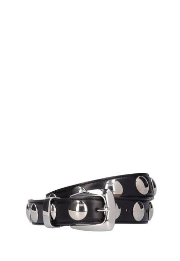 3cm Benny Leather & Studs Belt