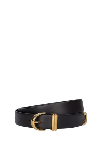 Bambi Skinny Smooth Leather Belt