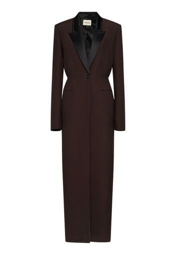 Bellow Viscose Blend Long Coat