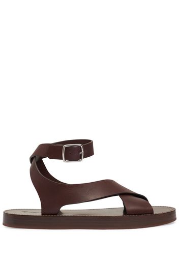 Sumie Leather Cross Sandals