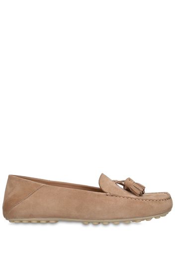 Dot Sole Suede Loafers