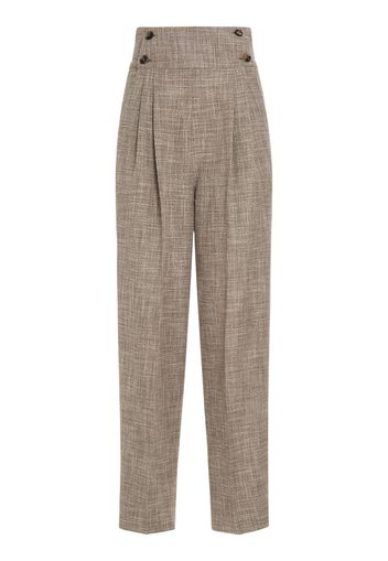 Lien High Rise Wool Blend Cropped Pants