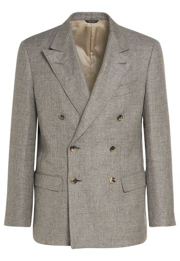 Milano Linen Double Breasted Jacket