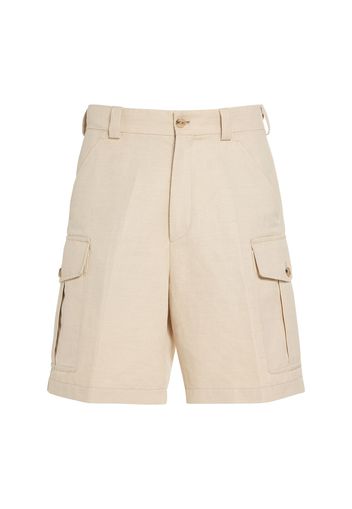 Bizen Cotton & Linen Bermuda Shorts