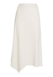 Tazawa Cotton Knit Flared Midi Skirt