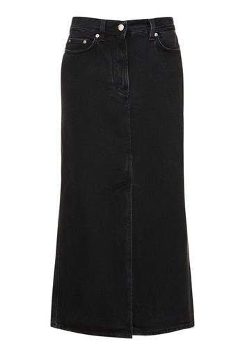 Rona Cotton Denim Long Skirt