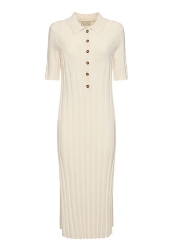 Elyna Silk Blend Knitted Midi Dress