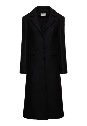 Alisa Single Breast Wool Blend Midi Coat