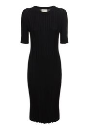 Elea Ribbed Silk Blend Midi Dress