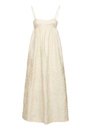 Cavola Embroidered Silk Long Dress