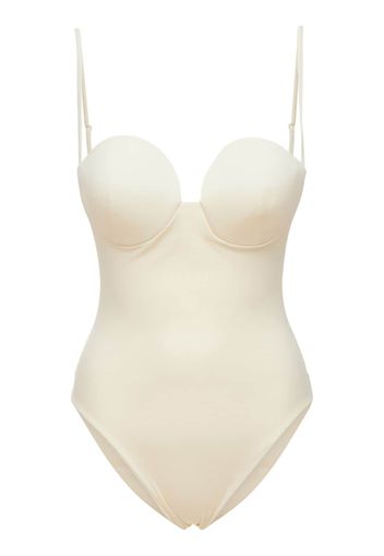 Retro Bustier One Piece Swimsuit