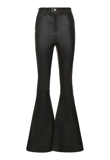 Super Flared Leather Pants