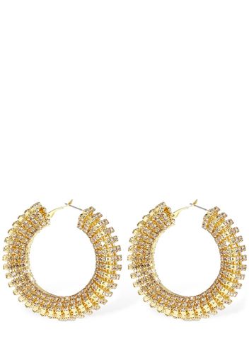 Chunky Crystal Hoop Earrings