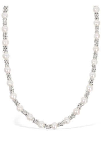 Double Wrap Faux Pearl Necklace