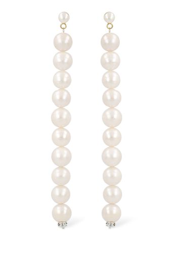 Pendant Pearl Earrings