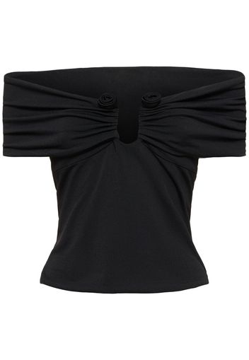 Jersey Off-the-shoulder Top