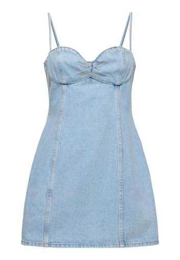 Cotton Denim Mini Dress