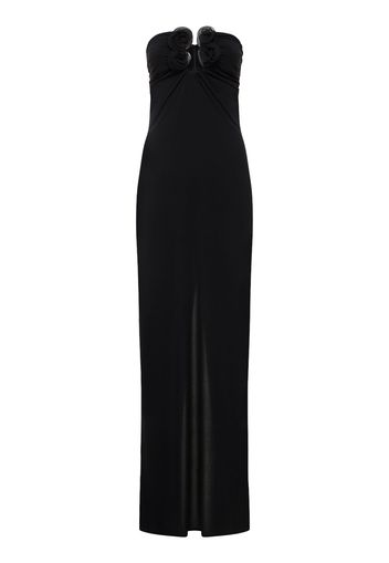 Draped Jersey Long Dress