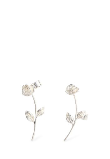 Rose Ear Jacket Earrings