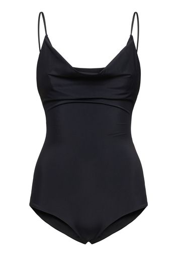 Draped Lycra One Piece Swimsuit