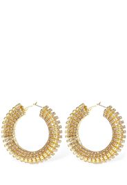 Chunky Crystal Hoop Earrings