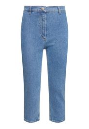 Denim Straight Cropped Jeans