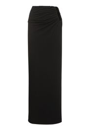 Draped Jersey Cut Out Long Skirt