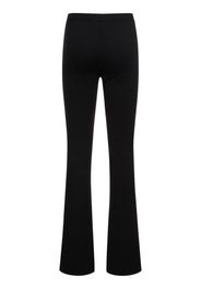 Wool Blend Knit Straight Pants